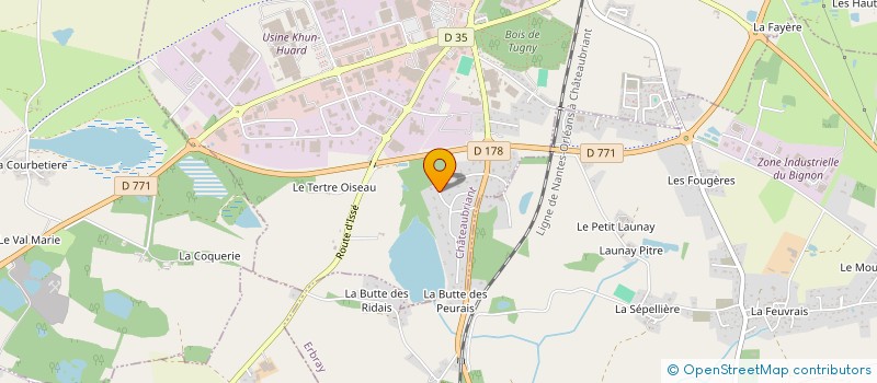 localisation de l'entreprise DAVINIA  CHATEAUBRIANT