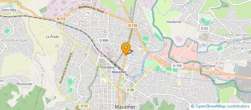 localisation de l'entreprise DAVIRIS  MAZAMET