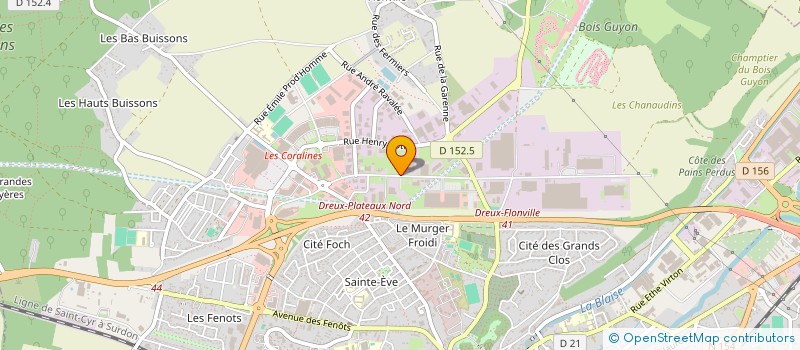 localisation de l'entreprise DAVIS DREUX à DREUX