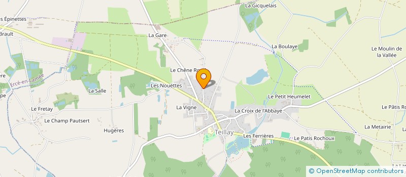 localisation de l'entreprise DAVISE  TEILLAY