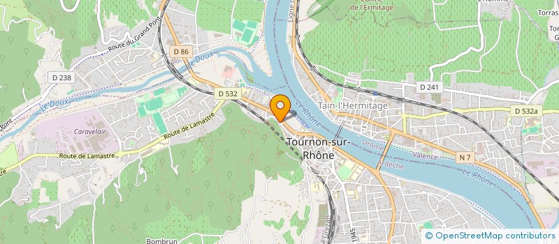 localisation de l'entreprise DAVITY à TOURNON-SUR-RHONE