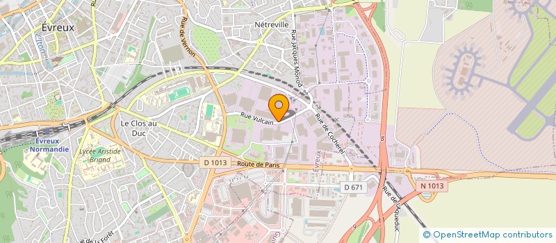 localisation de l'entreprise DAVMEL  EVREUX