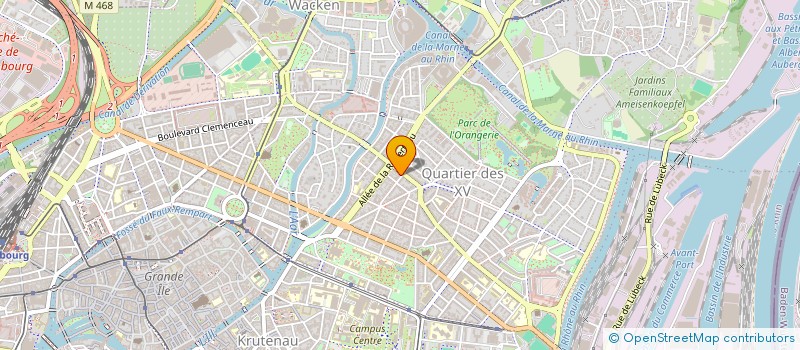 localisation de l'entreprise DAVO à STRASBOURG