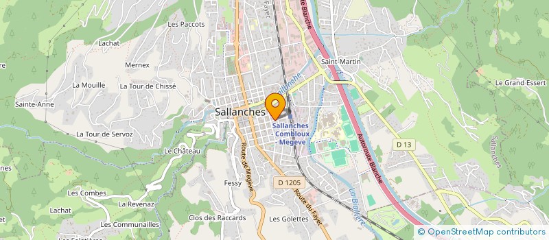 localisation de l'entreprise DAVO CLEAN 74 à SALLANCHES