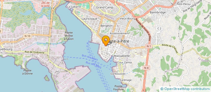 localisation de l'entreprise DAVOR à POINTE-A-PITRE