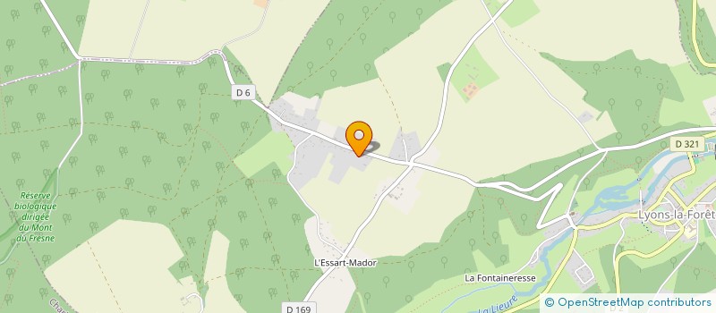 localisation de l'entreprise DAVOT GODEFROY à LYONS-LA-FORET