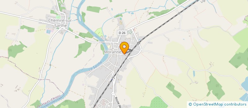 localisation de l'entreprise DAVOUST CMT  MORANNES SUR SARTHE-DAUMERAY