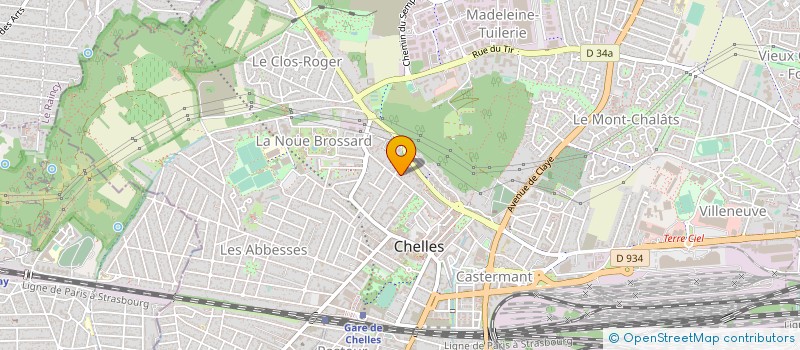 localisation de l'entreprise DAVOUST SAS à CHELLES