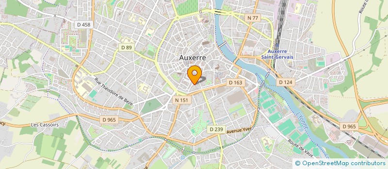 localisation de l'entreprise DAVOUT BERTHELOT à AUXERRE