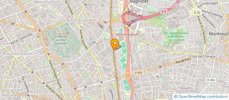 localisation de l'entreprise DAVOUT PEINTURES à PARIS