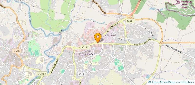 localisation de l'entreprise DAVREST à DAVEZIEUX
