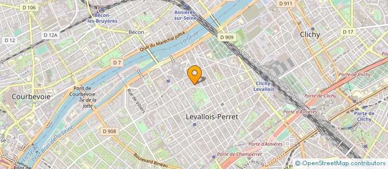 localisation de l'entreprise DAVRICOURT à LEVALLOIS-PERRET