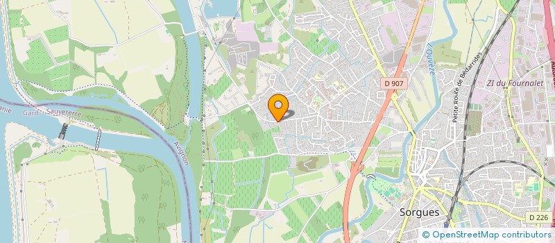 localisation de l'entreprise DAVSOANA  SORGUES