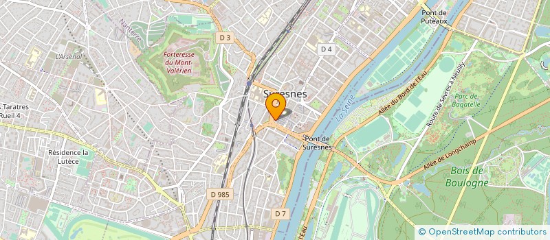 localisation de l'entreprise DAVUM TP SA à SURESNES