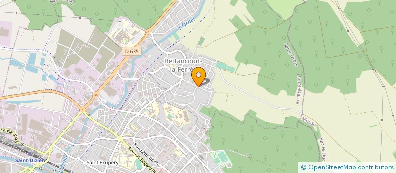 localisation de l'entreprise DAVUT MESSAGERIE à SAINT-DIZIER