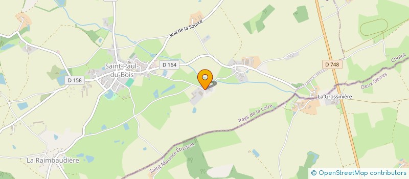 localisation de l'entreprise DAVY à SAINT-PAUL-DU-BOIS