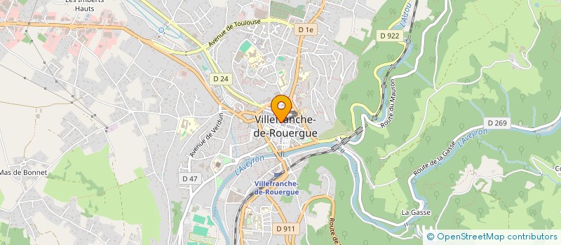 localisation de l'entreprise DAVY CHAUSSEUR à VILLEFRANCHE-DE-ROUERGUE