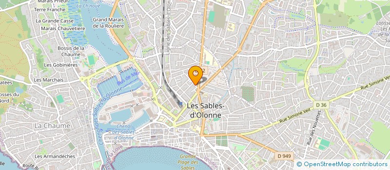 localisation de l'entreprise DAVYDEHAUDT à LES SABLES D'OLONNE