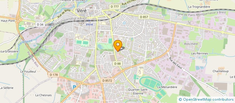 localisation de l'entreprise DAVYNOT à VITRE