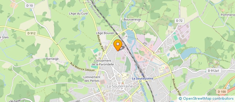 localisation de l'entreprise DAVYVASOL  LA SOUTERRAINE