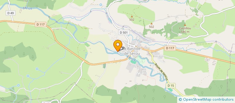 localisation de l'entreprise DAWA COLLECTIF à LA BASTIDE-DE-SEROU