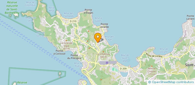 localisation de l'entreprise DAWA SARL à SAINT BARTHELEMY