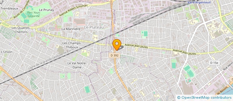 localisation de l'entreprise DAWAX à ARGENTEUIL