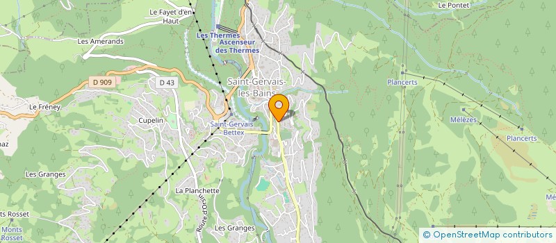 localisation de l'entreprise DAWITT ET PAPILLON  SAINT-GERVAIS-LES-BAINS