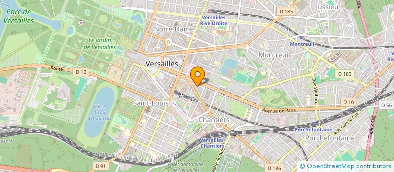 localisation de l'entreprise DAWN à VERSAILLES