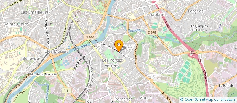 localisation de l'entreprise DAWN à LIMOGES