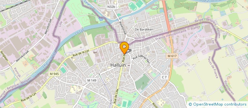 localisation de l'entreprise DAX  HALLUIN