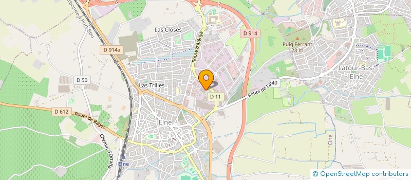 localisation de l'entreprise DAX 66  ELNE