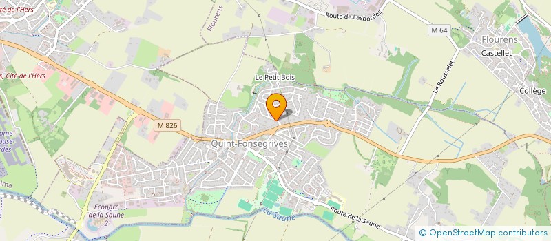 localisation de l'entreprise DAX  QUINT-FONSEGRIVES