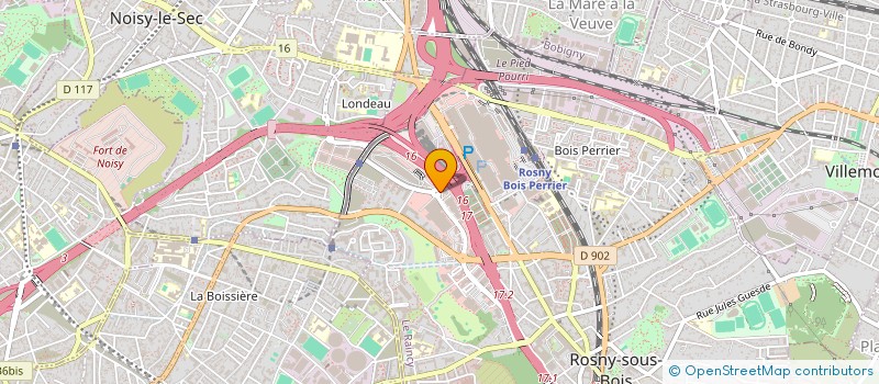 localisation de l'entreprise DAX  ROSNY-SOUS-BOIS