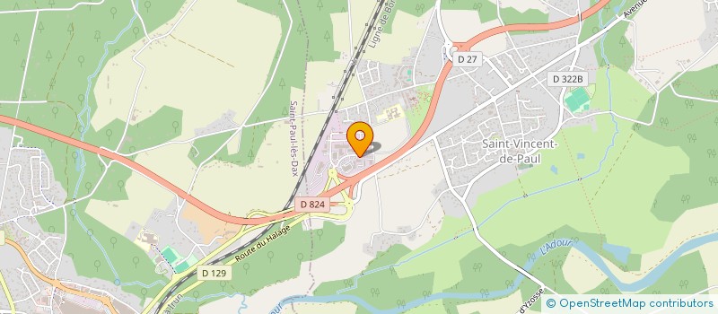 localisation de l'entreprise DAX ACCESSOIRES  SAINT-VINCENT-DE-PAUL