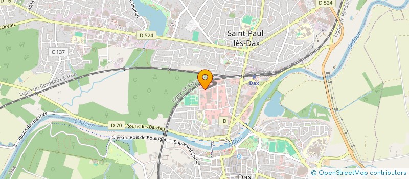 localisation de l'entreprise DAX EMPLOI FORMATION INSERTION SOLIDARITE SERVICES - ATELIER CHANTIER D'INSERTION  DAX