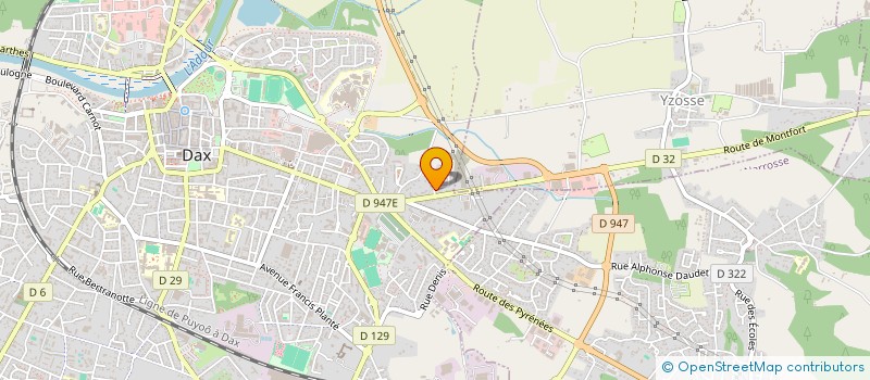 localisation de l'entreprise DAX LATIN' VIBE  DAX