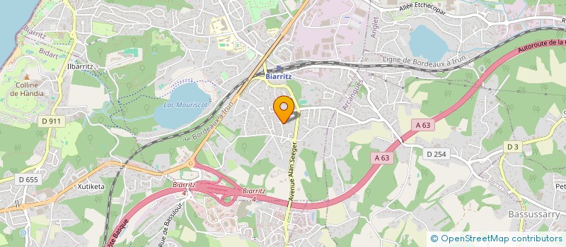 localisation de l'entreprise DAX MEUBLES à BIARRITZ