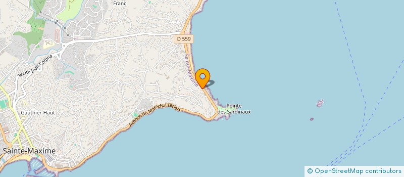 localisation de l'entreprise DAXELIE à SAINTE-MAXIME