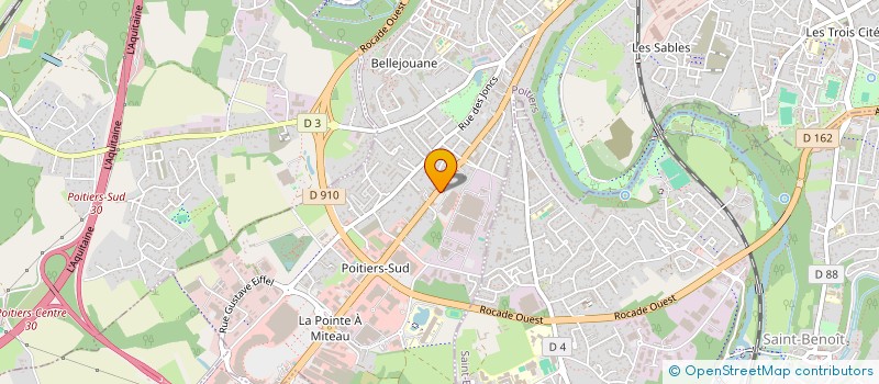 localisation de l'entreprise DAXELO à POITIERS
