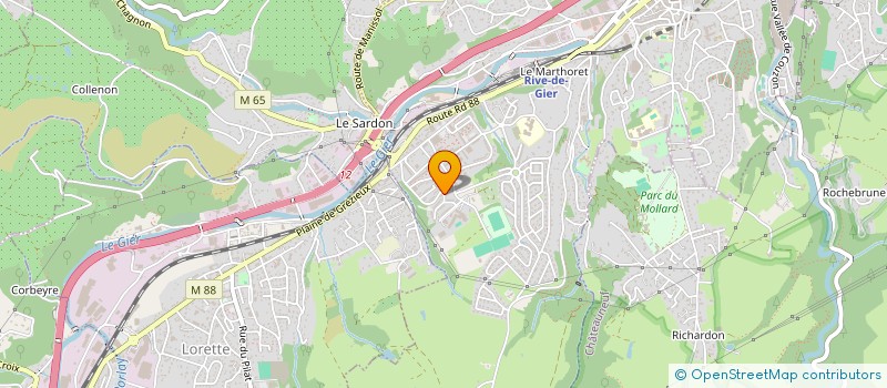 localisation de l'entreprise DAXOTRANS  RIVE-DE-GIER