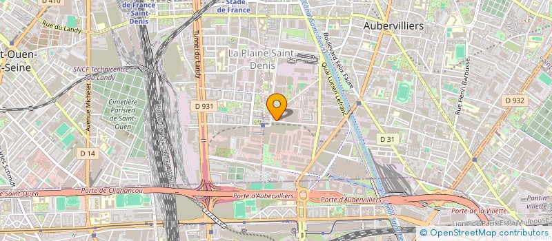 localisation de l'entreprise DAY DIFFUSION à AUBERVILLIERS