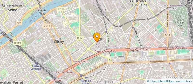 localisation de l'entreprise DAYAS à CLICHY