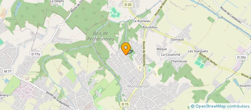 localisation de l'entreprise DAYDE  MONTBERON