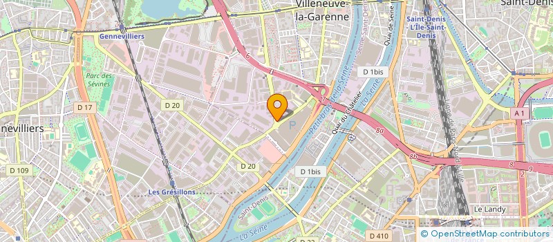 localisation de l'entreprise DAYDREAM à VILLENEUVE-LA-GARENNE