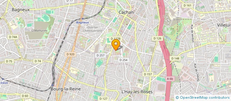 localisation de l'entreprise DAYE  CACHAN