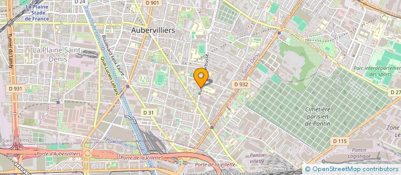 localisation de l'entreprise DAYI  AUBERVILLIERS