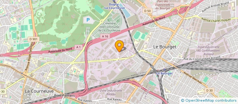 localisation de l'entreprise DAYM à LA COURNEUVE