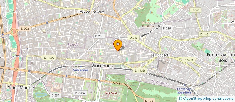 localisation de l'entreprise DAYMARD JOSEP à VINCENNES