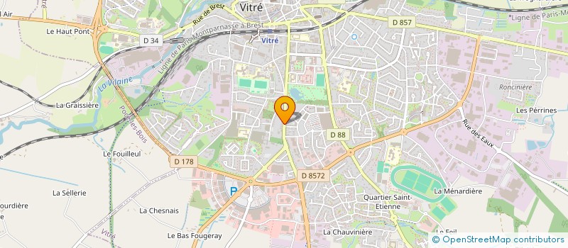 localisation de l'entreprise DAYMAU  VITRE